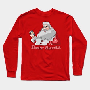 Beer Santa Design 2 Long Sleeve T-Shirt